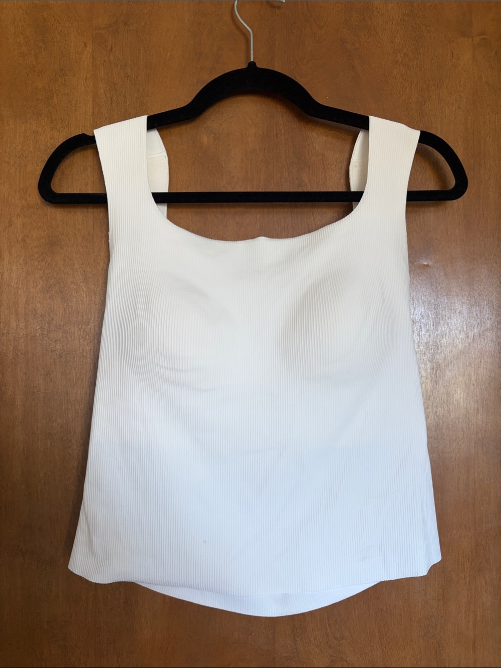 Cream Ribbed Square-Neck Camisole - Women